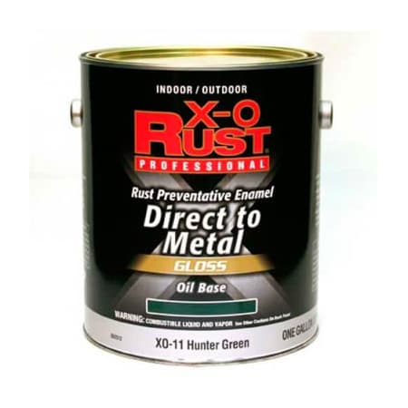 General Paint X-O Rust Oil Base DTM Enamel, Gloss Finish, Hunter Green, Gallon - 802512 802512